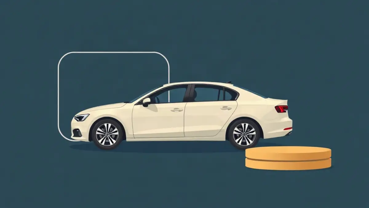 Abstract illustration accompanying: No-Deposit Car Rental in Dubai: What It Actually Means