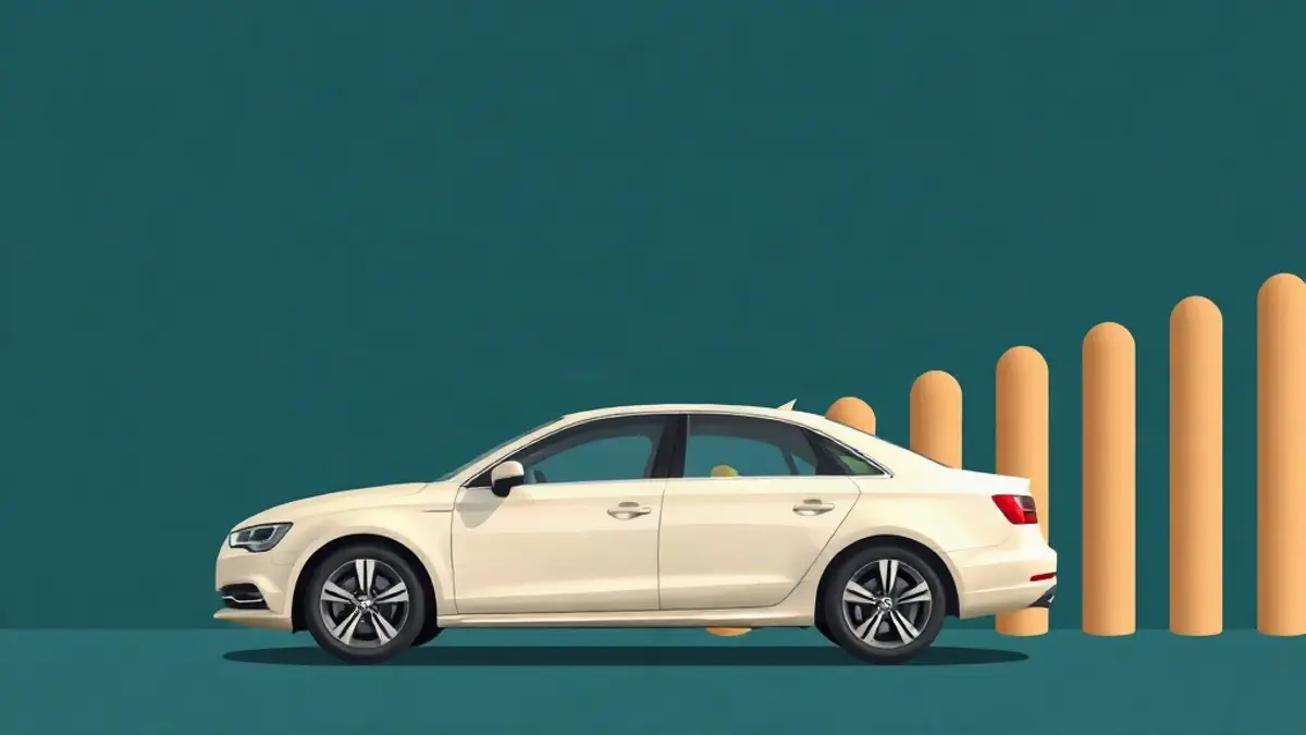 Abstract illustration accompanying: Daily Car Rental in Dubai
