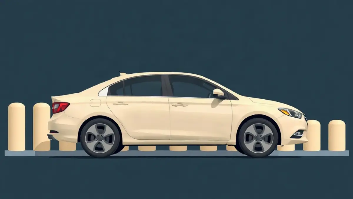Abstract illustration accompanying: Daily vs Weekly vs Monthly Car Rental in Dubai
