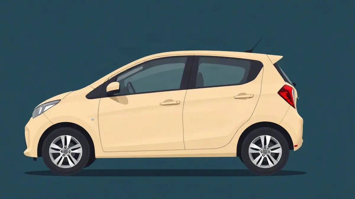 Abstract illustration accompanying: Economy Car Rental in Dubai