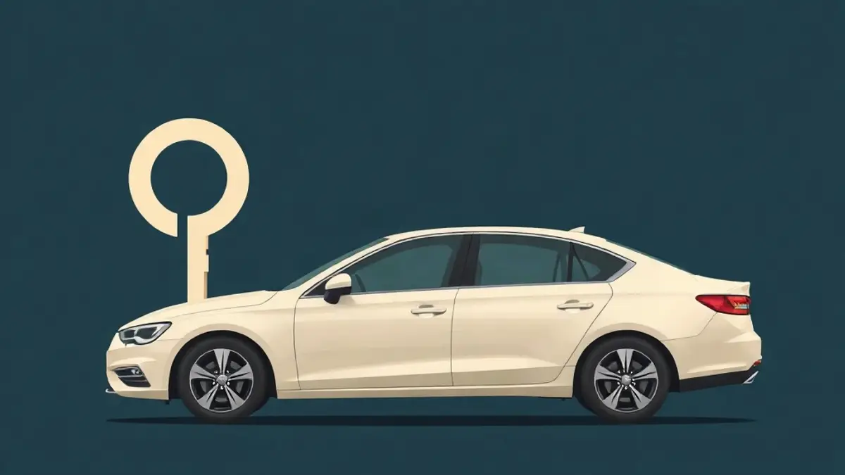 Abstract illustration accompanying: Do You Need an International Driving Permit in Dubai?