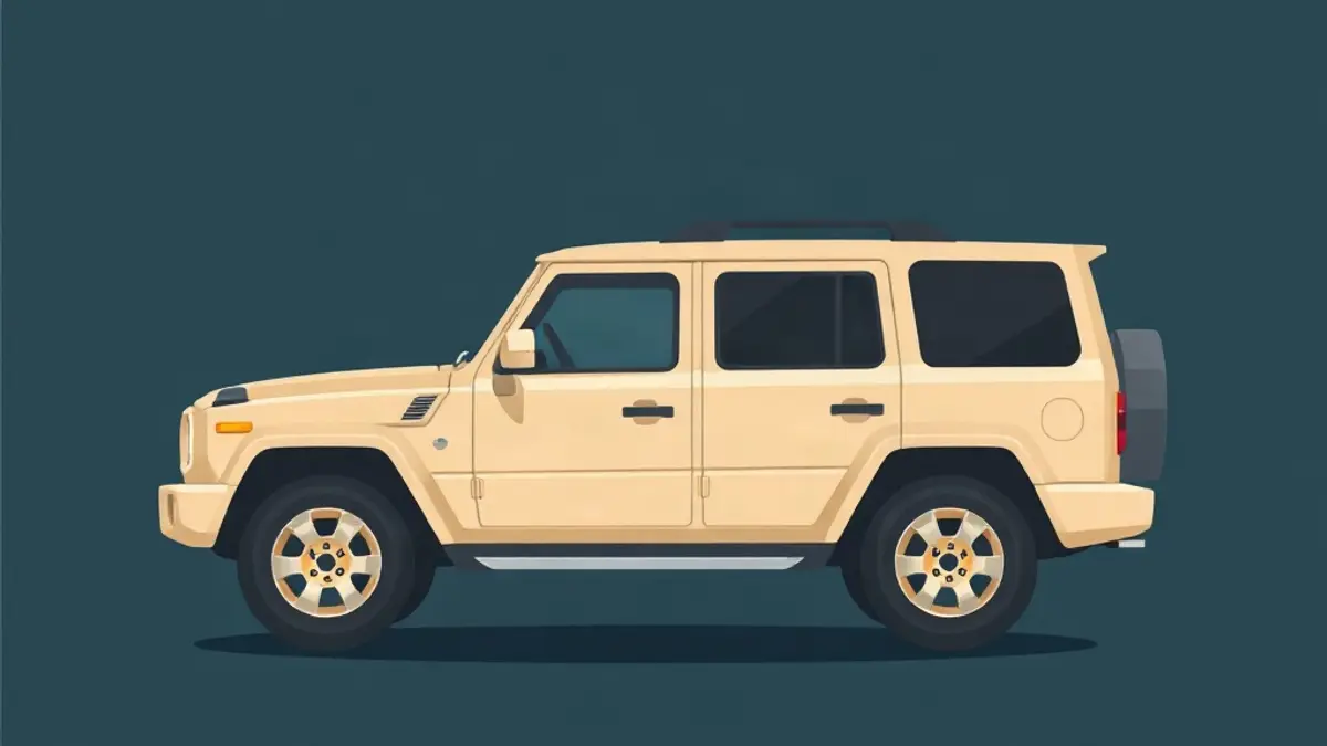 Abstract illustration accompanying: Range Rover Rental in Dubai
