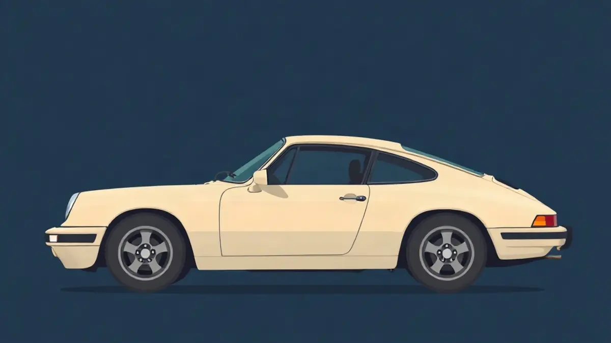 Abstract illustration accompanying: Sports Car Rental in Dubai