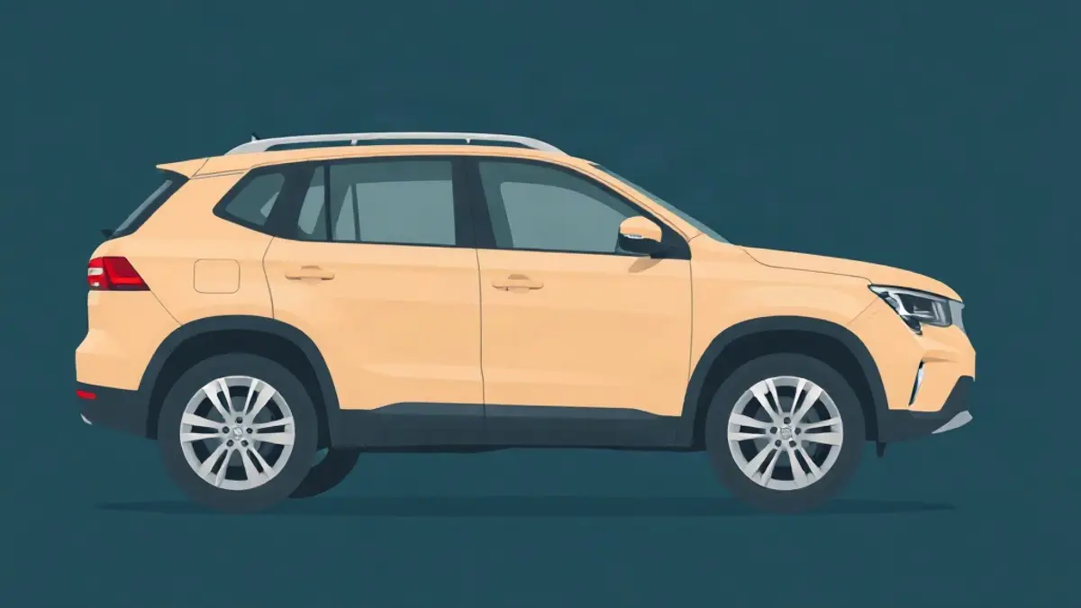 Abstract illustration accompanying: SUV Rental in Dubai