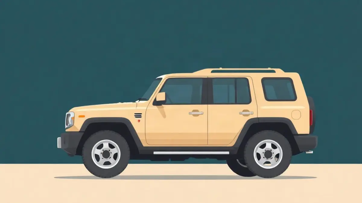 Abstract illustration accompanying: Toyota Rental in Dubai