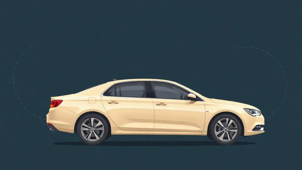 Abstract illustration accompanying: Unlimited Mileage Car Rental in Dubai