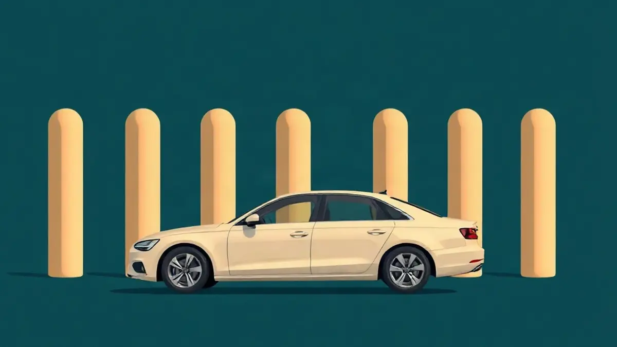 Abstract illustration accompanying: Weekly Car Rental in Dubai
